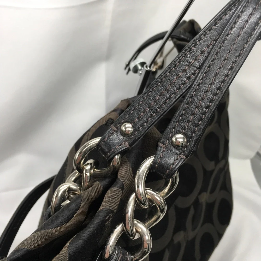 Coach Brooke Signature Sateen Hobo Shoulder Handbag Purse ✅Offers Welcome - Picture 10 of 13